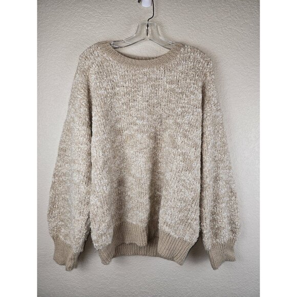 MATE the Label Sweaters - MATE‎ The Label Alpaca Pima Cotton Sweater L Cream Loop Knit Ethical Undyed Boho